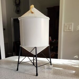 White Metal Silo